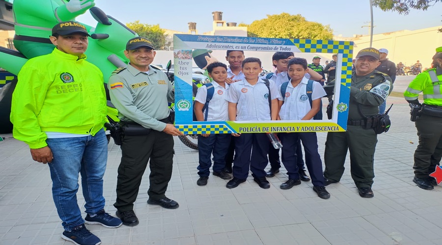 ‘Regreso a Clases Seguro 2024’: Policía Nacional  muestra su compromiso hacia los estudiantes del Departamento de Cesar