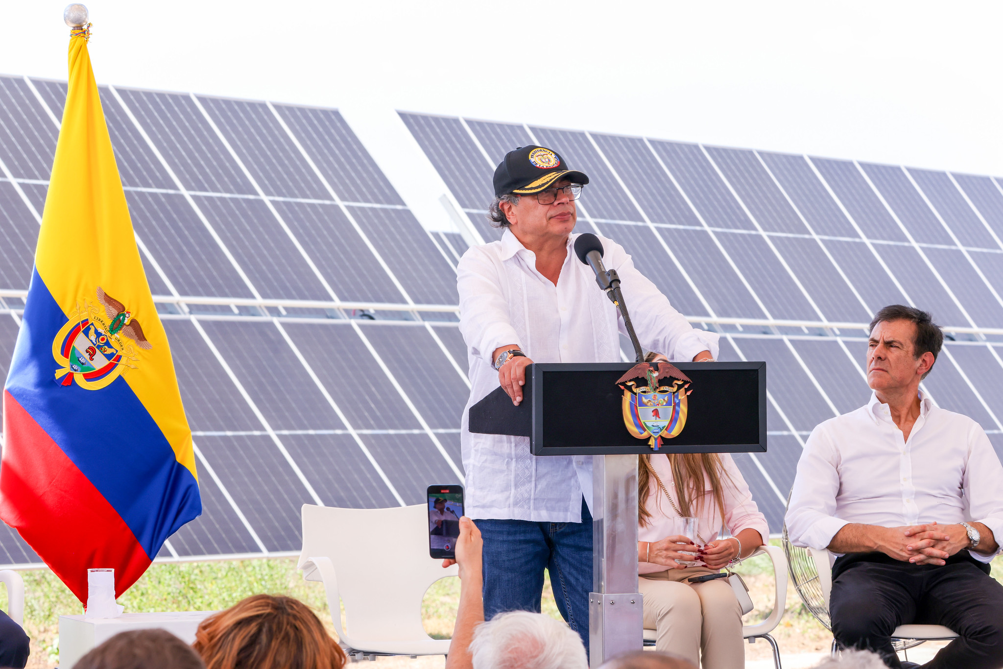 Petro inauguró parque solar en el Cesar