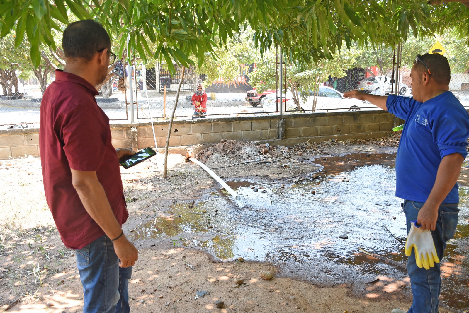 En precarias condiciones colegio Loperena Garupal, Emdupar y Secretaria de Educación se hicieron presentes