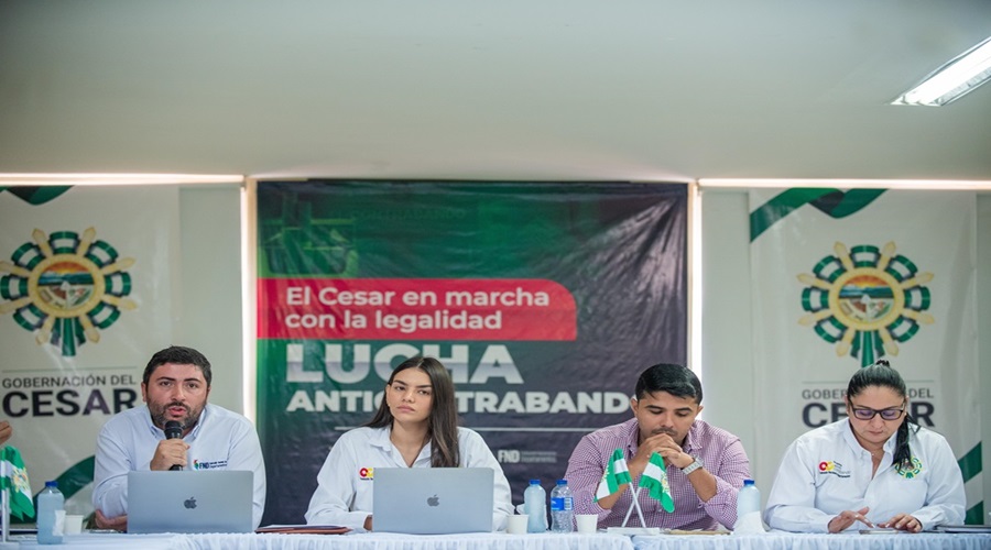 Gobernación y la Federación Nacional de Departamentos implementan acciones contra el contrabando en el Cesar