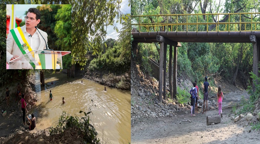 Alcalde de La Jagua de Ibirico anuncia medidas ante crisis ambiental por sequía del río Tucuy