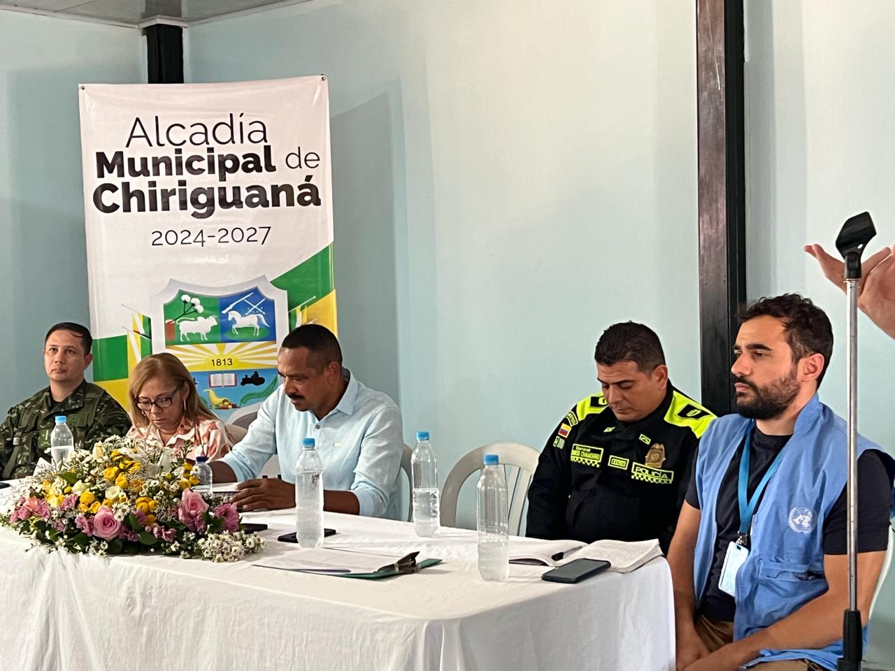 Fuerza pública y comisión humanitaria retoman Poponte y avanzan en tareas para el retorno de familias desplazadas