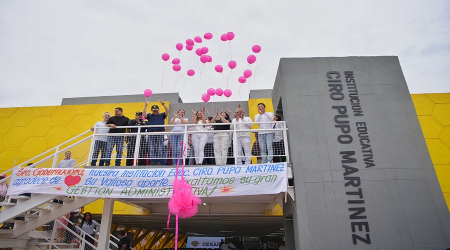 Gobernación del Cesar moderniza Institución Educativa Ciro Pupo Martínez en La Paz con nuevas aulas