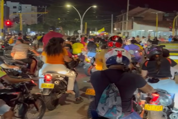 Aunque hubo lunares, en términos generales vallenatos se portaron bien en celebración por triunfo de Colombia