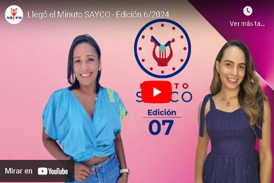 ¡Llegó el Minuto SAYCO!