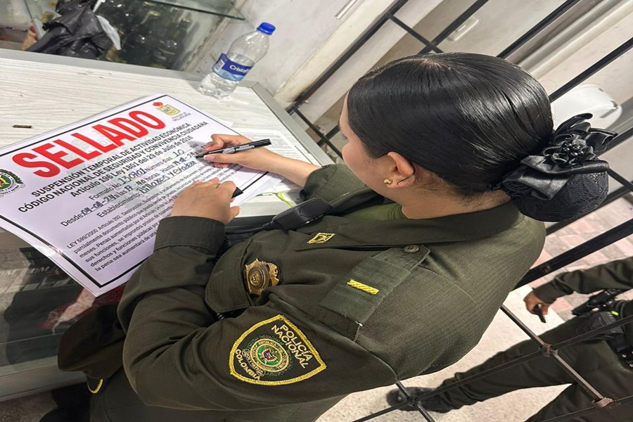 Policía metropolitana de Valledupar refuerza control en establecimientos comerciales