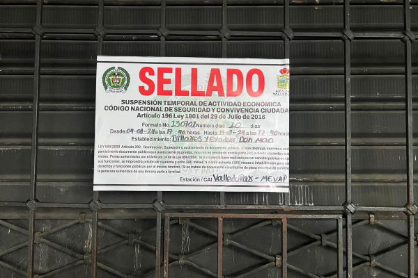 Sellan el estadero ‘Don Mao’ en Valledupar
