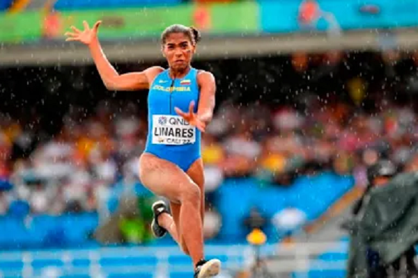 Natalia Linares, orgullo vallenato, culmina su primera participación olímpica en el puesto 22 del salto largo