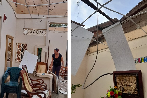 Vendaval causa estragos en Tamalameque y afecta más de 300 viviendas