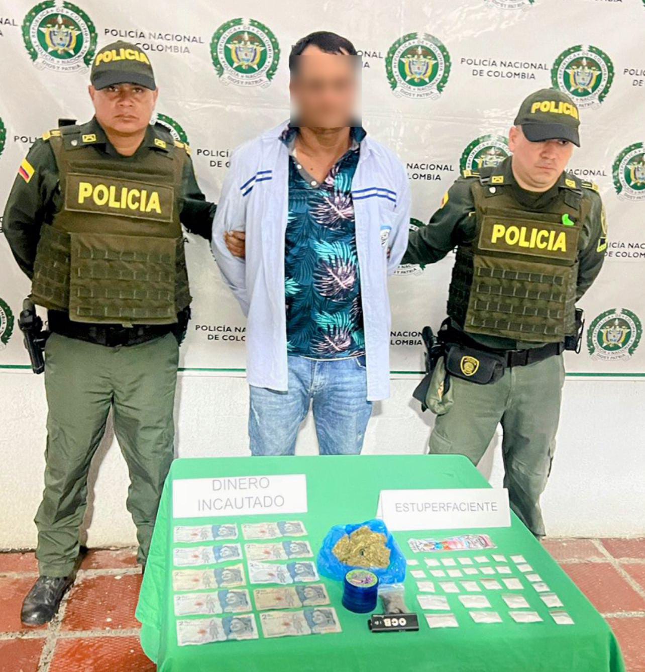 Capturado presunto expendedor de drogas en operativo policial en La Gloria, Cesar