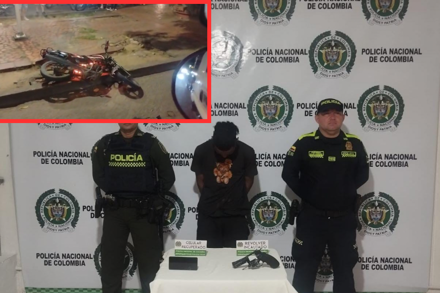 Robó, lo atraparon y le quemaron la moto en Valledupar
