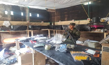 Ejército destruye laboratorio de cocaína con capacidad de 3.600 kilos al mes en el sur del Cesar