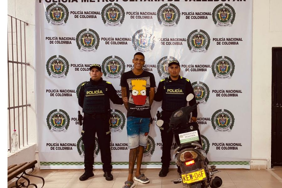 Sonrió para la foto: Capturan a “Dany Daniel” por hurto de motocicleta en Valledupar