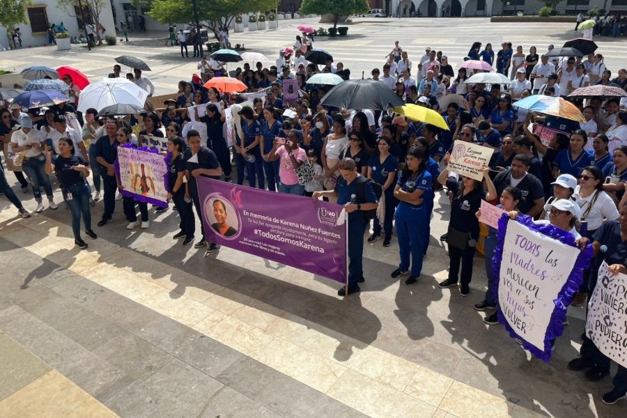 Valledupar marchó en rechazo a la violencia de género tras el asesinato de estudiante de la UNAD