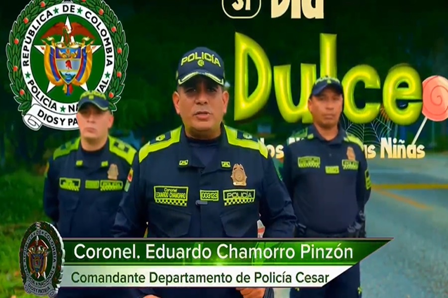 Dispositivo de seguridad en el Departamento del Cesar para la celebración del “Día dulce de los Niños”