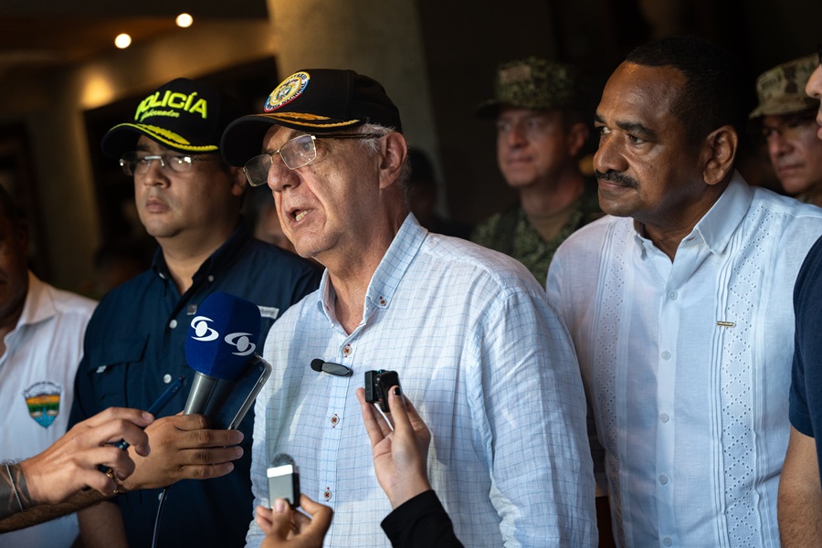 Ministro de Defensa confirma refuerzo en la seguridad del sur del Cesar tras petición de la gobernadora Elvia Milena Sanjuan