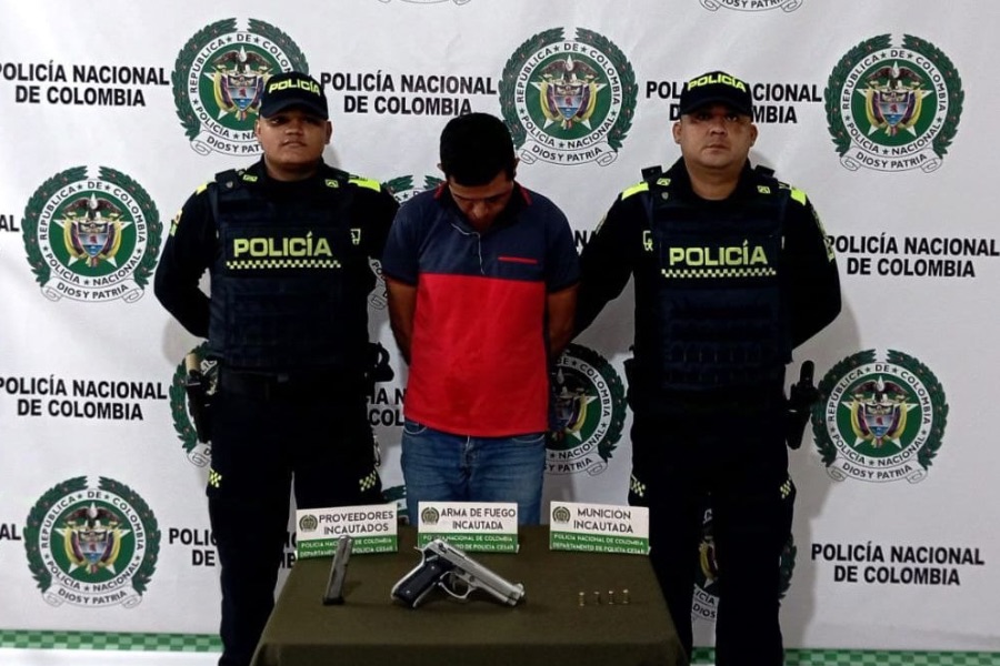 Capturan en flagrancia a “Deimer” por diferentes delitos en Valledupar