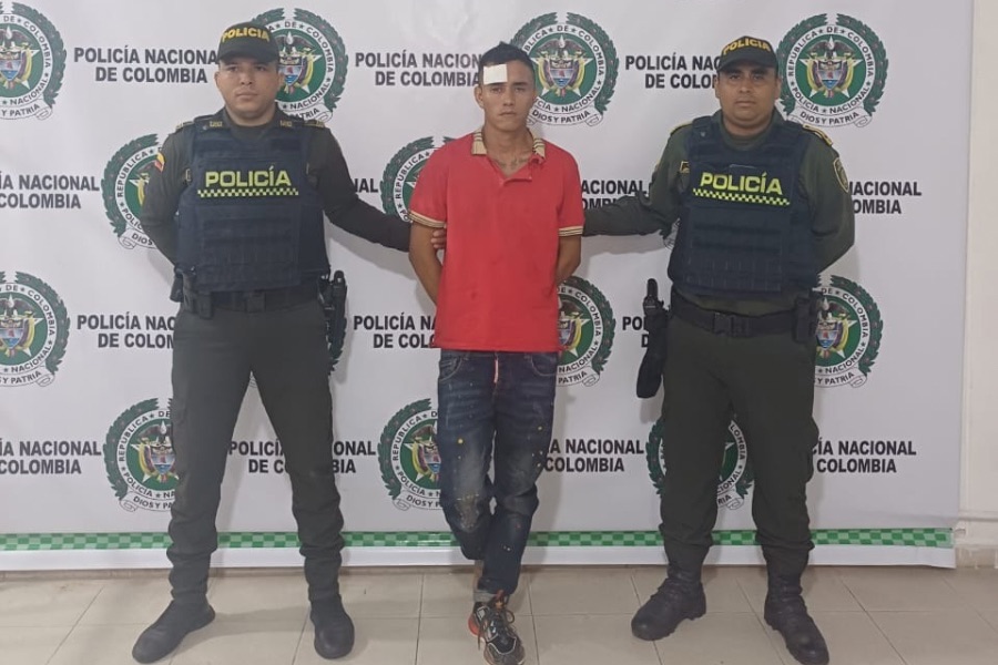 Mordió a un policía, le tiró una piedra y lo capturaron en Valledupar
