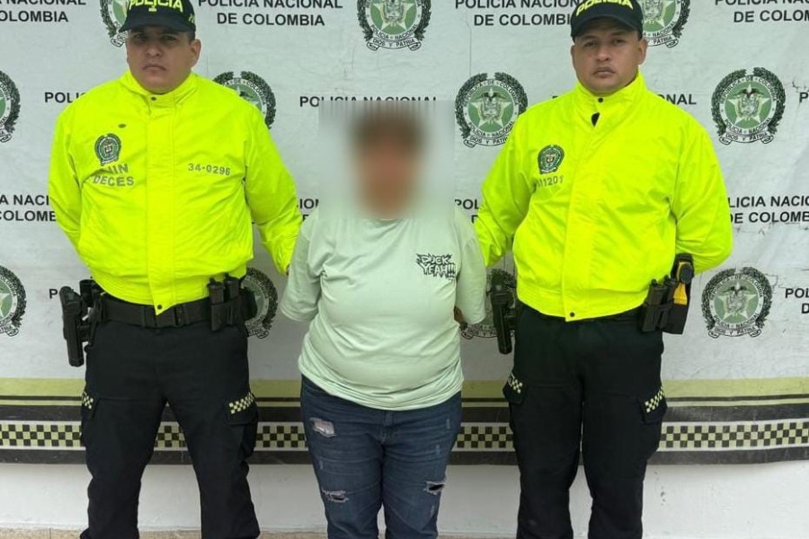 Mujer de 56 años capturada en San Martín, Cesar, por delitos informáticos