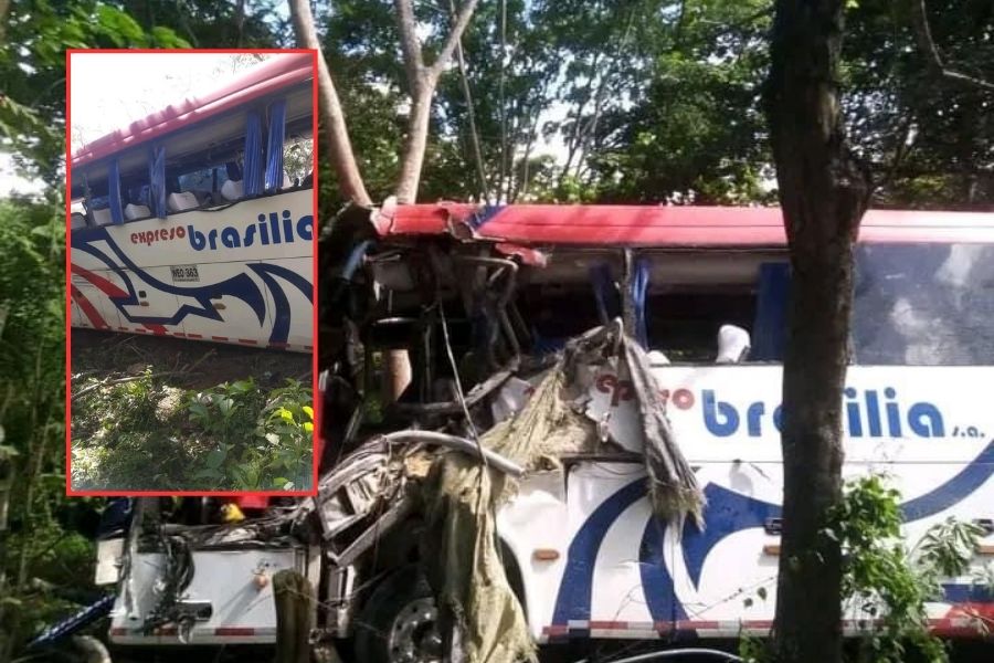 Grave accidente en la vía San Roque-Curumaní involucra bus de Brasilia y tractomula