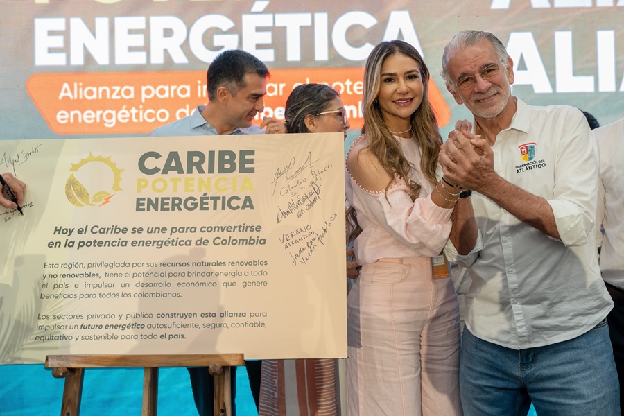 El Cesar fortalece su camino hacia la transición energética: Gobernadora firma Alianza Caribe Potencia Energética