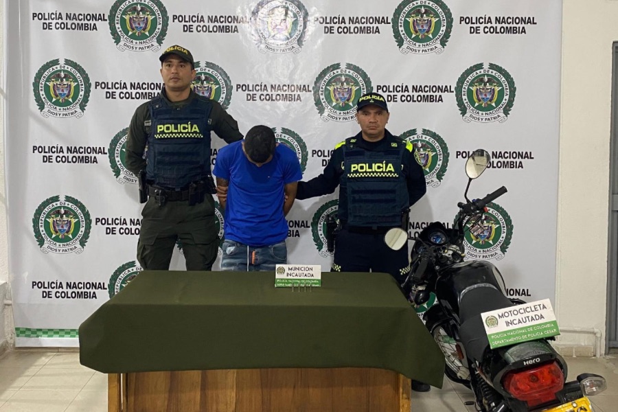 Capturado hombre por el delito de porte ilegal de arma de fuego y hurto a mano armada