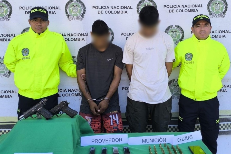 Capturan a dos miembros del Clan del Golfo en San Martín y desarticulan red de extorsión en el sur del Cesar