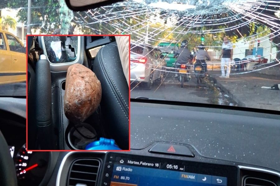 Vandalizan patrulla de tránsito en Valledupar: funcionarios resultaron heridos