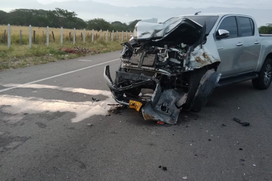Camioneta colisionó contra un caballo en la vía La Paz – Valledupar