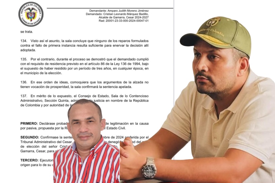 La mano experta que blindó a Cristian Márquez: Consejo de Estado ratifica su alcaldía en Gamarra