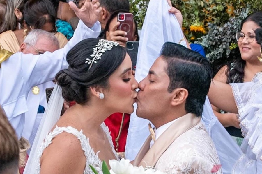 Churo Díaz y Claudia Aponte se casan por la iglesia en Valledupar: una boda con estrellas del vallenato