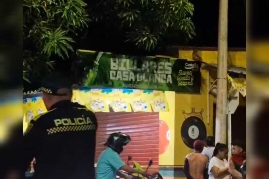 Tiroteo en billar de Valledupar, deja como saldo 3 heridos 