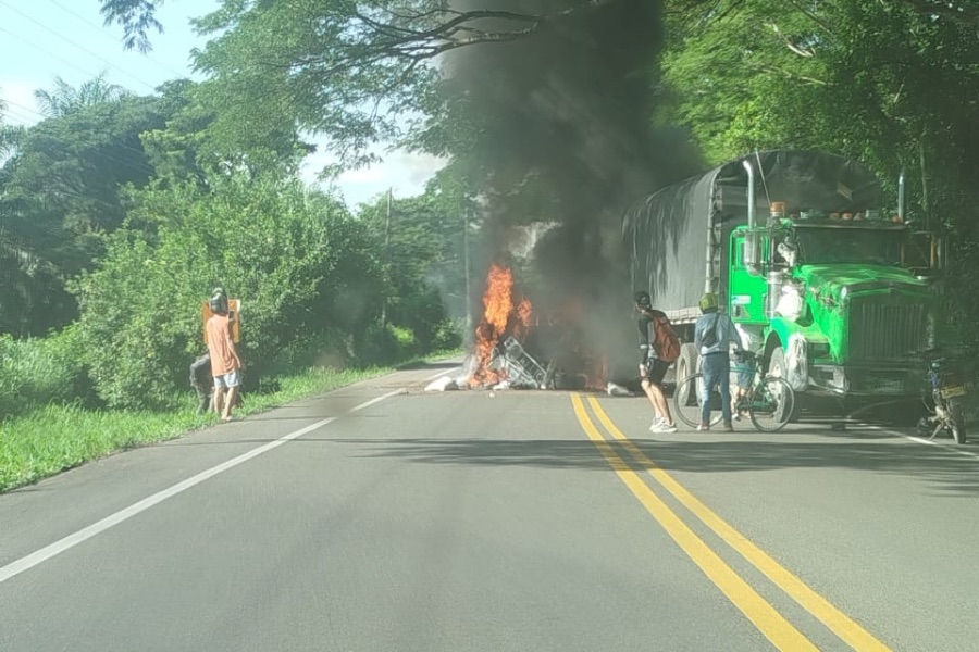 Murió conductor tras chocar contra tractocamión en vía de Codazzi, Cesar
