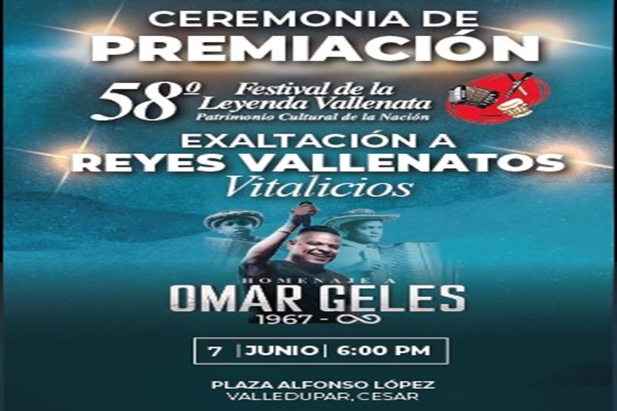 Reconocimiento y celebración: exaltarán a Reyes Vallenatos Vitalicios y premiarán ganadores del 58° Festival de la Leyenda Vallenata