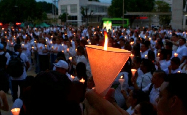 Departamento del Cesar se sumó a velatón por la vida y la paz