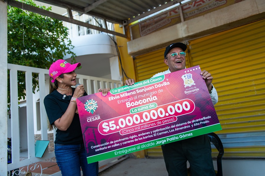 $11.000 millones en obras: Cesar le apuesta a transformar las vías urbanas de Bosconia, Tamalameque y Simaña