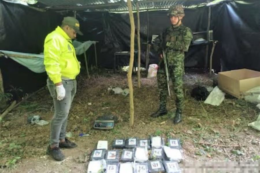 Desmantelan laboratorio de cocaína del Clan del Golfo en San Alberto, Cesar