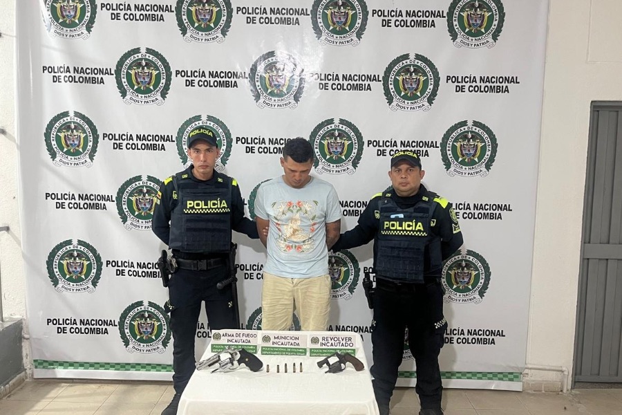 Policía Metropolitana frustra intento de atraco a bala en Valle Meza: un capturado y un arma incautada
