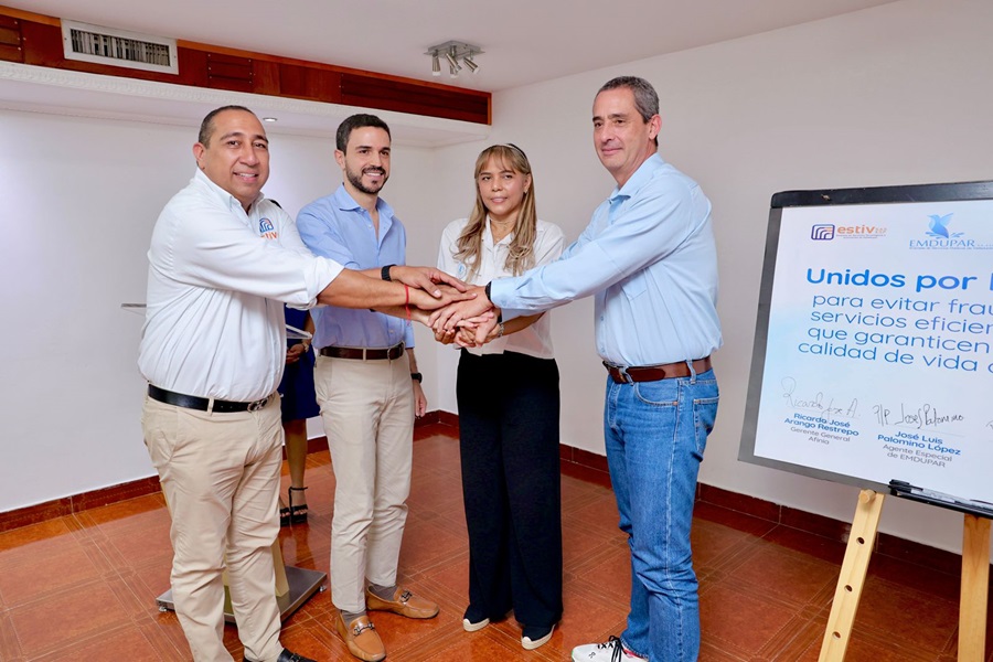 Empresas de servicios públicos firman acuerdo ‘Unidos por la Legalidad’ para combatir el fraude y el hurto en Valledupar