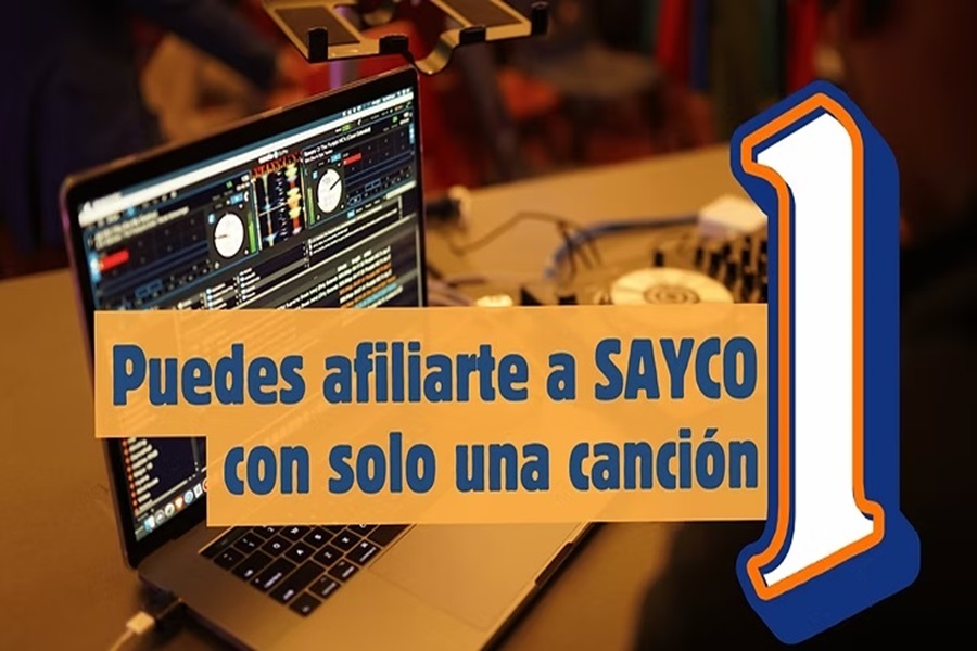 Con una sola canción puedes afiliarte a SAYCO y proteger tus derechos como autor