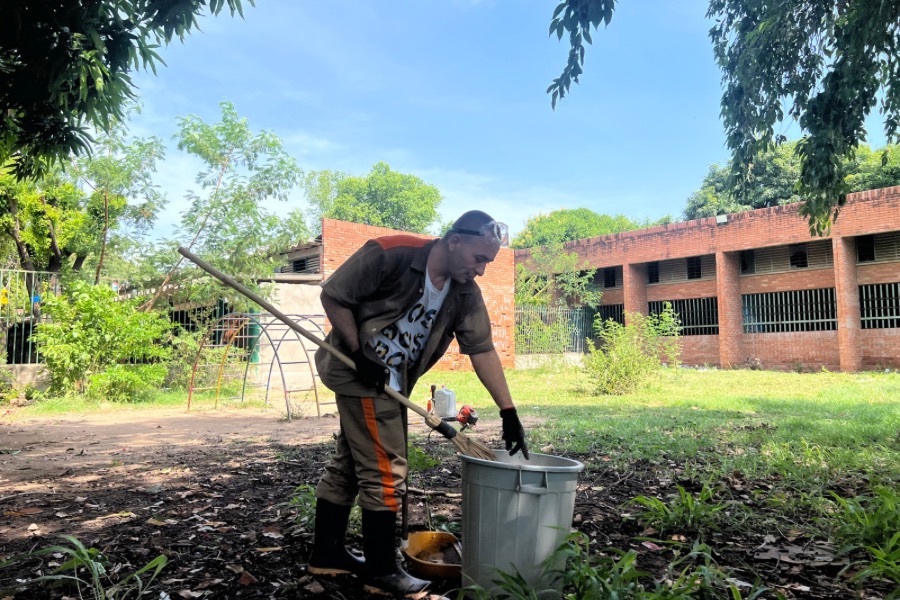 Internos de ‘La Tramacúa’ en jornada de resocialización en el colegio Milciades Castilla en Valledupar