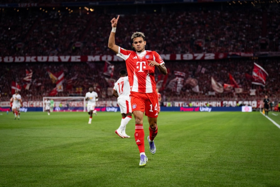 Golazo de Luis Díaz en la goleada del Bayern 6-0 al Leipzig en el debut de la Bundesliga