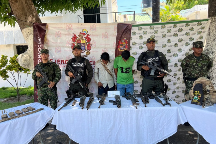 Caen dos presuntos integrantes de ‘Los Pachencas’ en el zona rural de Valledupar: incautaron material de guerra