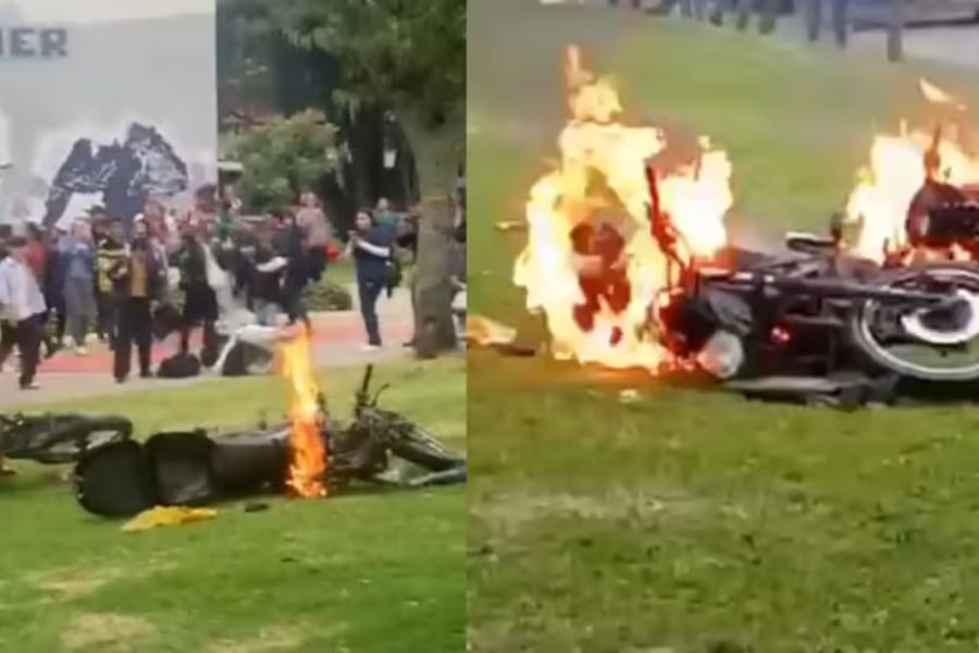 Dos motos fueron incineradas dentro del campus de la Universidad Nacional en Bogotá