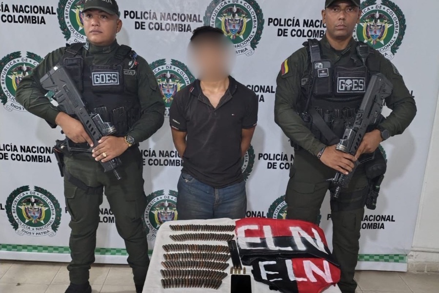 Capturan a alias ‘Flaco’, presunto integrante del ELN en Becerril