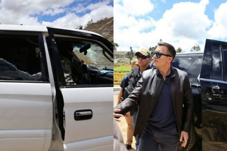 Presidente de Ecuador, Daniel Noboa, sale ileso de presunto intento de asesinato en carretera