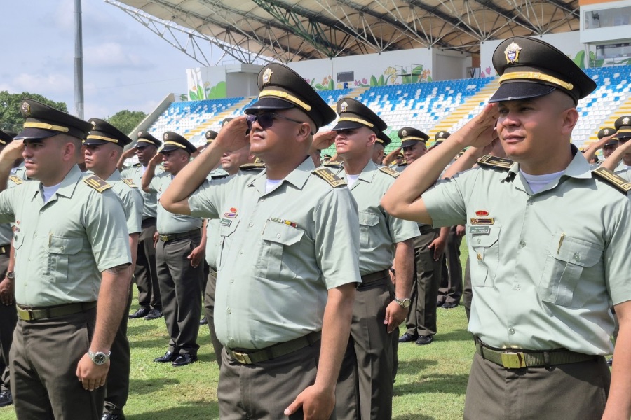Policías del Cesar reciben ascenso y refuerzan el servicio a la comunidad del departamento 