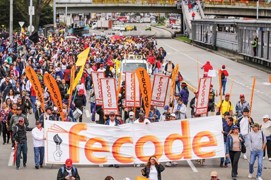 Paro nacional de Fecode deja sin clases a colegios oficiales de Valledupar este jueves