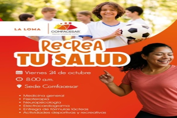 Comfacesar llega a La Loma con Feria de Empleo y Jornada de Salud para sus afiliados