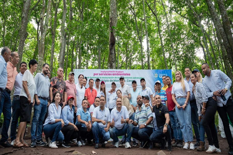 Gobernadora del Cesar impulsa conservación ambiental en Manaure con inversión de $1.600 millones